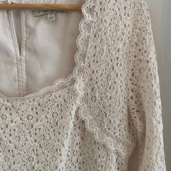 Hawthorn Womens Cream Lace Top - Picture 2 of 10